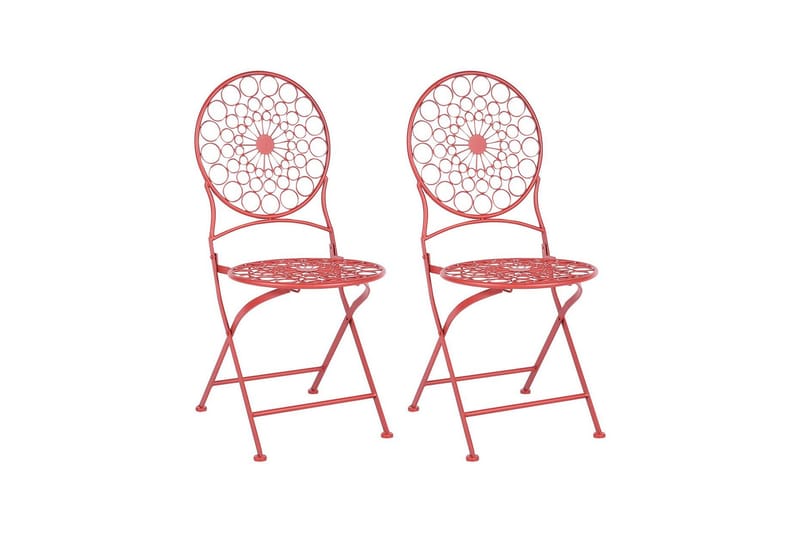 Terrace Matstol Utomhus - Röd - Utemöbler - Balkong - Balkongmöbler - Balkongstolar