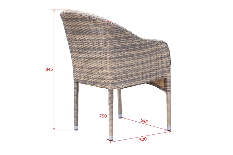 Thor fåtölj utomhus - Beige - Utemöbler - Balkong - Balkongmöbler - Balkongstolar