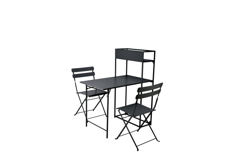 Tourra Liten Balkonggrupp och balkongset  2-sits - Cafeset balkong terrass - Svart - Utemöbler - Balkong - Balkongmöbler - Balkonggrupper