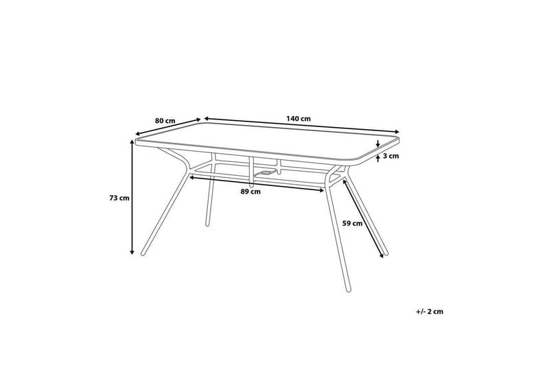 Trädgårdsbord Livo - Utemöbler - Balkong - Balkongmöbler - Balkongbord