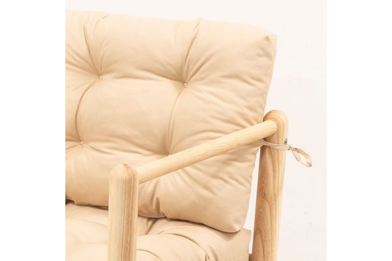 Trädgårdsbord & stolar (3 delar) Hue Grädde - Grädde - Utemöbler - Balkong - Balkongmöbler - Balkonggrupper