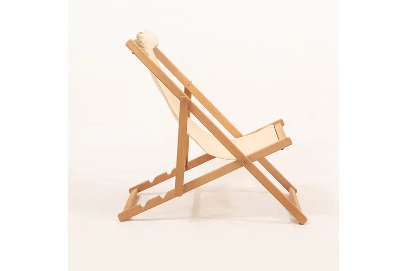 Trädgårdsbord & stolar (3 delar) Zarith Grädde - Cremevit - Utemöbler - Balkong - Balkongmöbler - Balkonggrupper