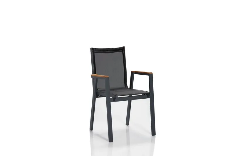 Trädgårdsbord & stolar (5 delar) Australia Grå / Trä - Multifärgad - Utemöbler - Utegrupp - Matgrupper utomhus