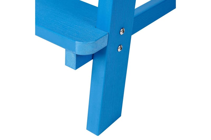Trädgårdsstol Adirondack - Blå, 58x71x124 cm - Utemöbler - Balkong - Balkongmöbler - Balkongstolar
