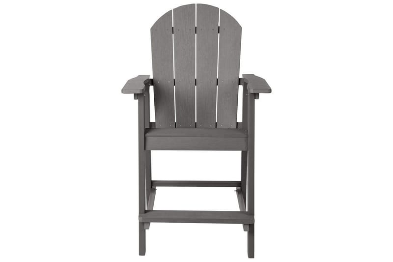 Trädgårdsstol Adirondack - Grå, 58x71x124 cm - Utemöbler - Balkong - Balkongmöbler - Balkongstolar