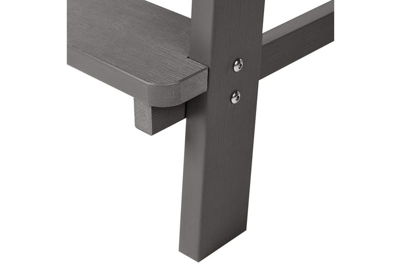 Trädgårdsstol Adirondack - Grå, 58x71x124 cm - Utemöbler - Balkong - Balkongmöbler - Balkongstolar