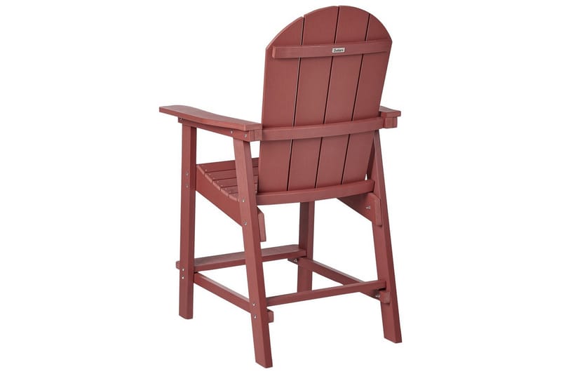 Trädgårdsstol Adirondack - Röd, 58x71x124 cm - Utemöbler - Balkong - Balkongmöbler - Balkongstolar
