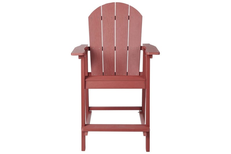 Trädgårdsstol Adirondack - Röd, 58x71x124 cm - Utemöbler - Balkong - Balkongmöbler - Balkongstolar