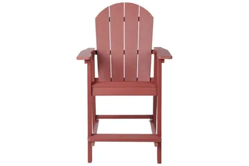 Trädgårdsstol Adirondack - Röd, 58x71x124 cm - Utemöbler - Balkong - Balkongmöbler - Balkongstolar