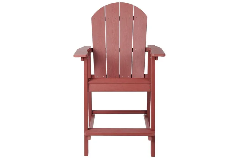 Trädgårdsstol Adirondack - Röd, 58x71x124 cm - Utemöbler - Balkong - Balkongmöbler - Balkongstolar