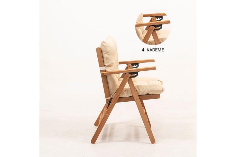 Trädgårdsstol Ruvin Grädde - Grädde - Utemöbler - Balkong - Balkongmöbler - Balkongstolar