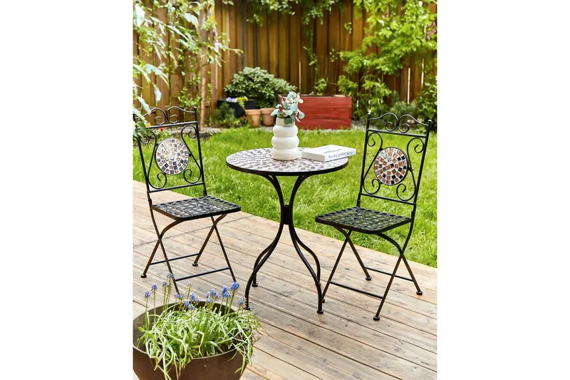 Trädgårdsstol set om 2 Carpino - Utemöbler - Balkong - Balkongmöbler - Balkongstolar