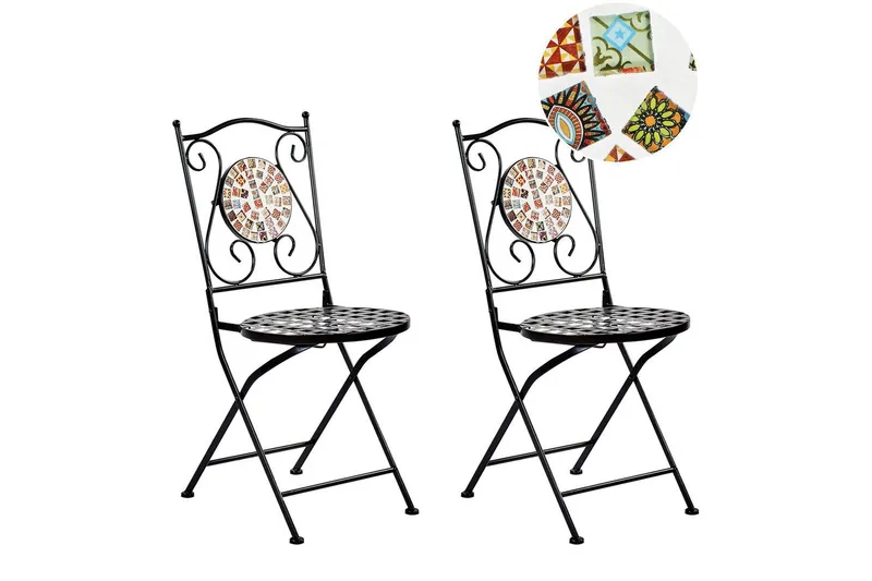 Trädgårdsstol set om 2 Casario - Utemöbler - Balkong - Balkongmöbler - Balkongstolar