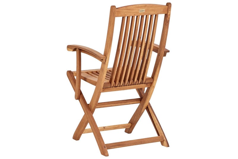 Trädgårdsstol set om 2 Maui II - Ljus trä - Utemöbler - Balkong - Balkongmöbler - Balkongstolar