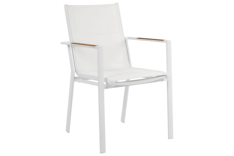 Trädgårdsstol set om 4 Busseto - Vit - Utemöbler - Balkong - Balkongmöbler - Balkongstolar