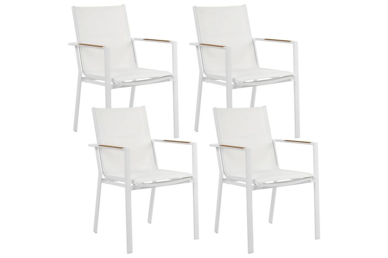 Trädgårdsstol set om 4 Busseto, Vit