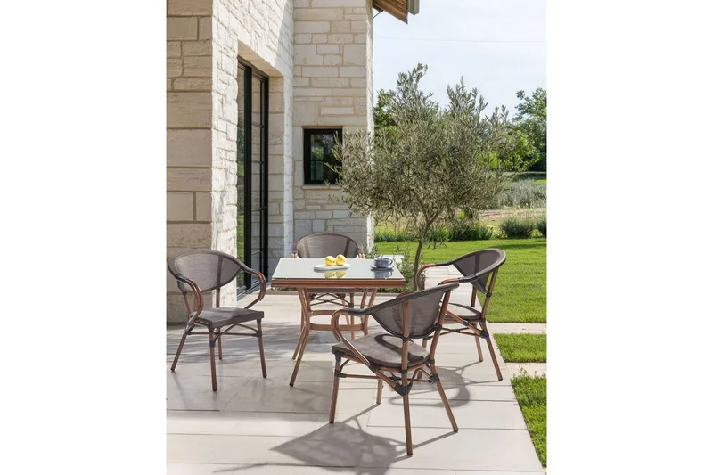 Trädgårdsstol set om 4 Caspri II - Utemöbler - Balkong - Balkongmöbler - Balkongstolar