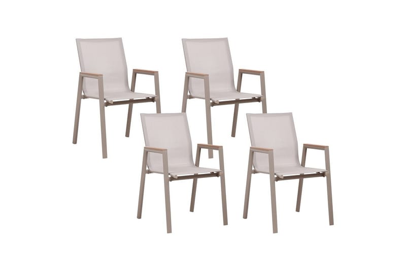 Trädgårdsstol set om 4 Tiano