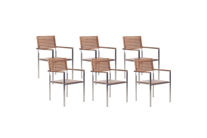 Trädgårdsstol set om 6 Viareggio