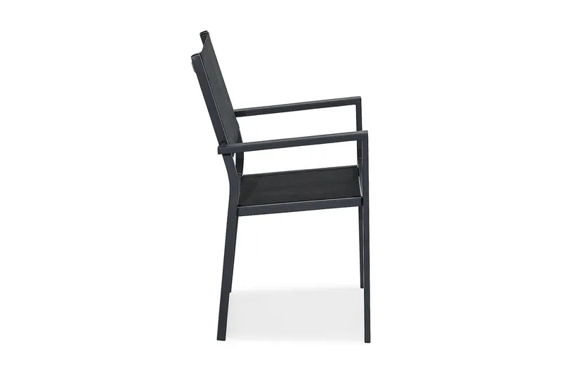 Tunis Stapelstol Utomhus - Svart - Utemöbler - Balkong - Balkongmöbler - Balkongstolar