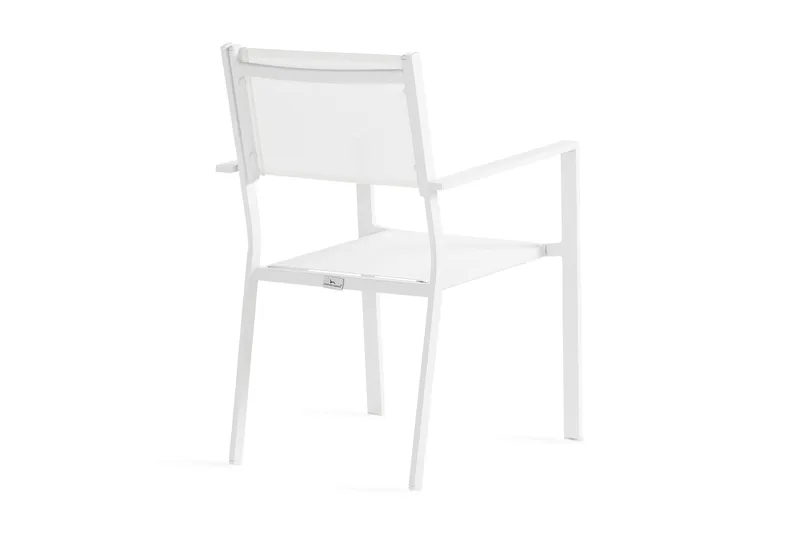 Tunis Stapelstol Utomhus - Vit/Vit - Utemöbler - Balkong - Balkongmöbler - Balkongstolar
