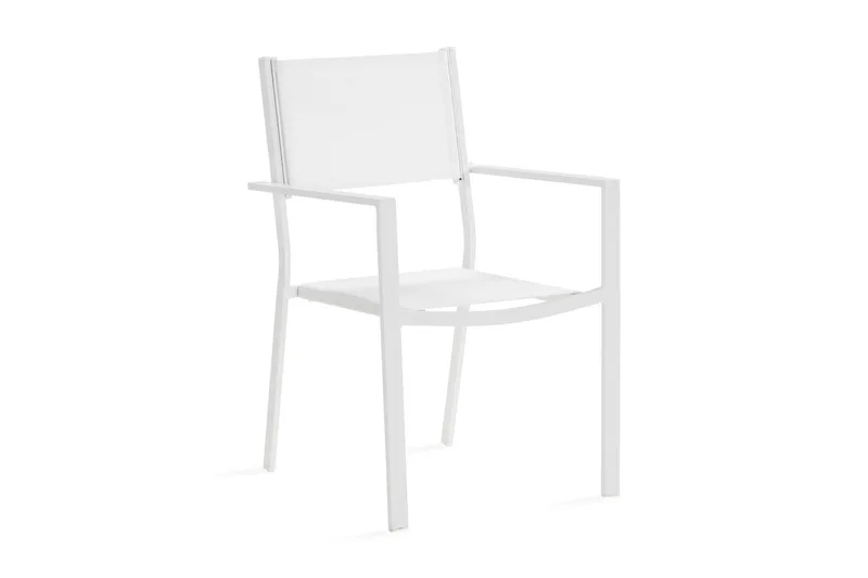 Tunis Stapelstol Utomhus - Vit/Vit - Utemöbler - Balkong - Balkongmöbler - Balkongstolar