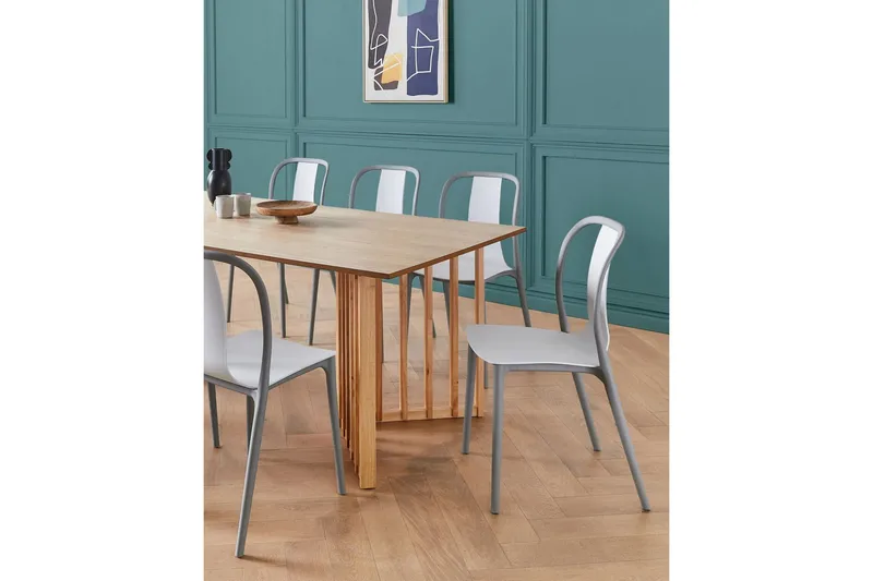 Ugento Matstol Utomhus - Vit/Grå - Utemöbler - Balkong - Balkongmöbler - Balkongstolar