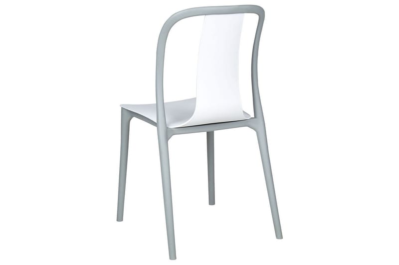 Ugento Matstol Utomhus - Vit/Grå - Utemöbler - Balkong - Balkongmöbler - Balkongstolar