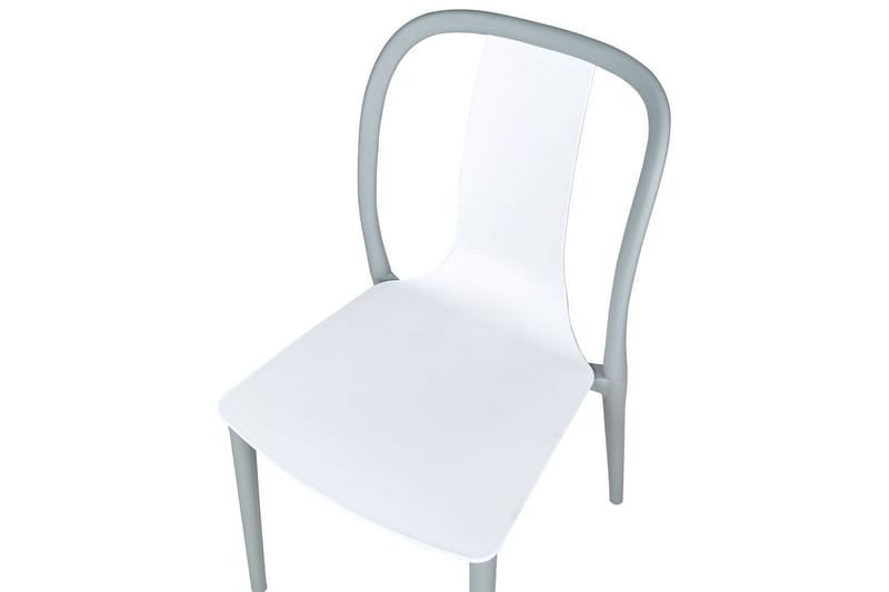 Ugento Matstol Utomhus - Vit/Grå - Utemöbler - Balkong - Balkongmöbler - Balkongstolar