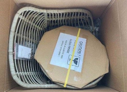 Utemöbelgrupp Juana balkong - Beige - Utemöbler - Balkong - Balkongmöbler - Balkonggrupper