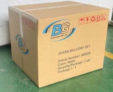 Utemöbelgrupp Juana balkong - Beige - Utemöbler - Balkong - Balkongmöbler - Balkonggrupper
