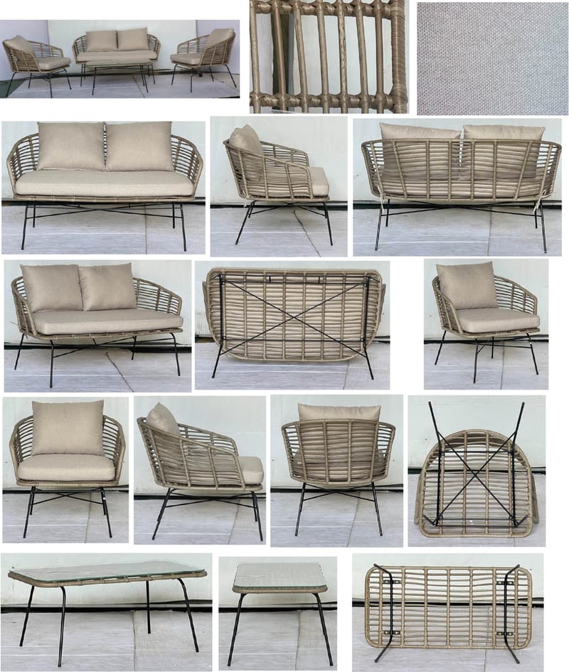 Utemöbelgrupp Torino Lounge - beige - Utemöbler - Utegrupp - Loungegrupp