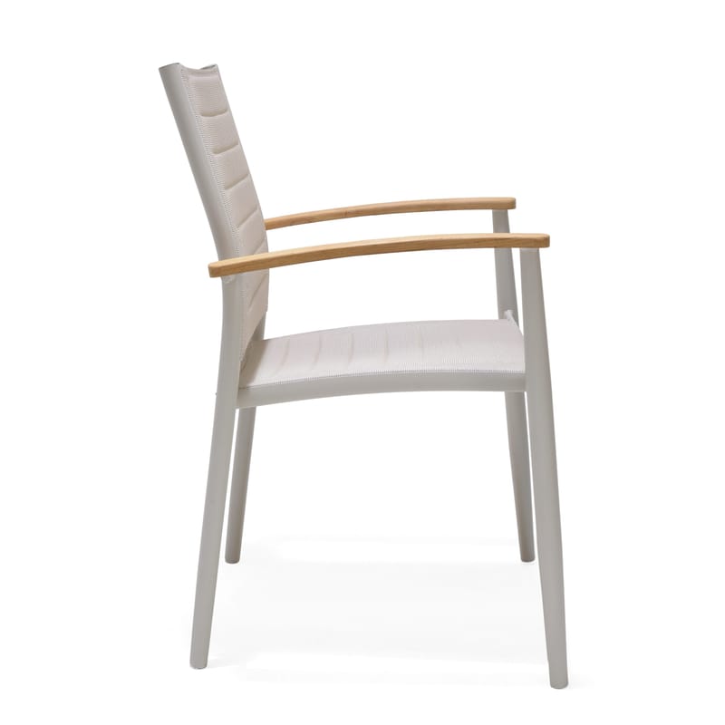 Utomhus balkongset Portals balkongbord + 2 carver carver-stolar - ljus ecru/korallsand - Utemöbler - Balkong - Balkongmöbler - Balkonggrupper