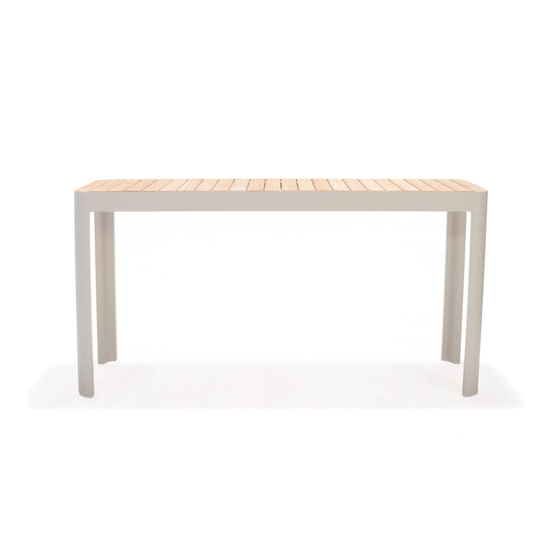 Utomhus balkongset Portals balkongbord + 2 carver carver-stolar - ljus ecru/korallsand - Utemöbler - Balkong - Balkongmöbler - Balkonggrupper