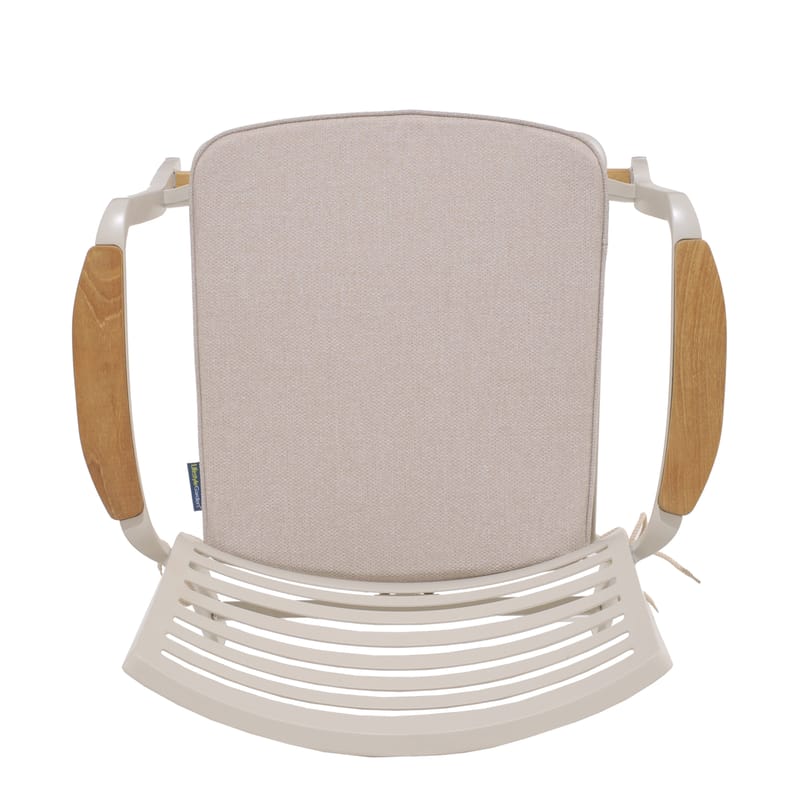 Utomhus barset Portals barbord + 4 barstolar - ljus ecru/korallsand - Utemöbler - Utestolar & fåtöljer - Barstol utomhus