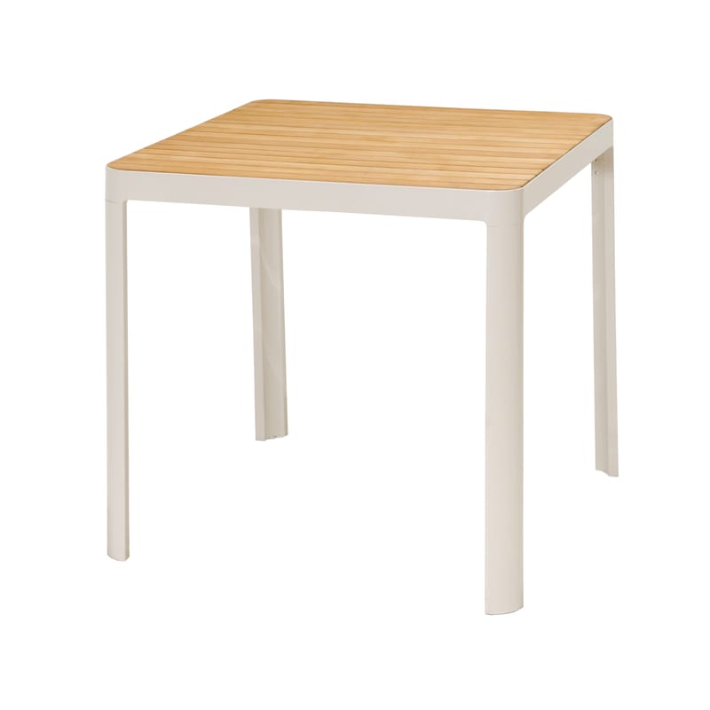 Utomhus barset Portals barbord + 4 barstolar - ljus ecru/korallsand - Utemöbler - Utestolar & fåtöljer - Barstol utomhus