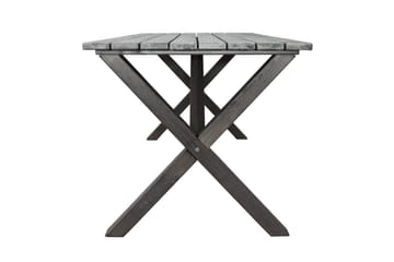Utomhusmöbelgrupp 150 cm Bord & 4 Belize grå stolar Grå - Grå - Utemöbler - Utegrupp - Matgrupper utomhus