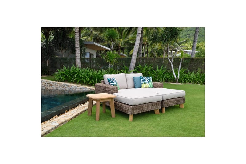 Utomhusmöbelgrupp Lifestyle Garden Bahamas schäslongs vänster&höger & soffbord 50s - Utemöbler - Balkong - Balkongmöbler - Balkonggrupper