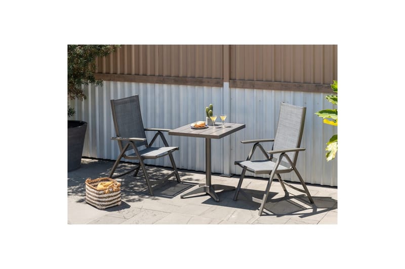 Utomhusmöbelgrupp Lifestyle Garden Solana bistro bord + 2 x pos. fotölj - Utemöbler - Balkong - Balkongmöbler - Balkonggrupper