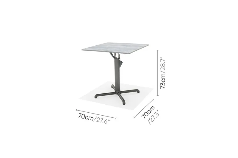 Utomhusmöbelgrupp Lifestyle Garden Solana bistro bord + 2 x pos. fotölj - Utemöbler - Balkong - Balkongmöbler - Balkonggrupper