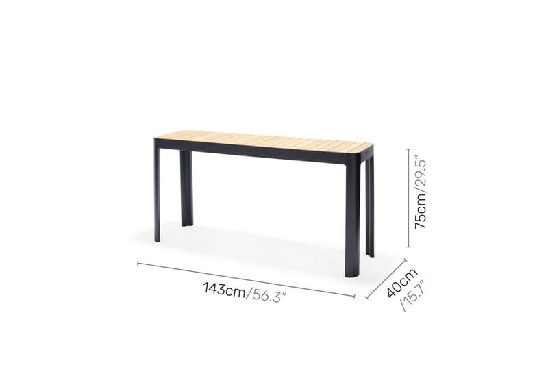 Utomhusmöbelgrupp Lifestyle Garden Portals balcony bord & bänk - Utemöbler - Balkong - Balkongmöbler - Balkonggrupper
