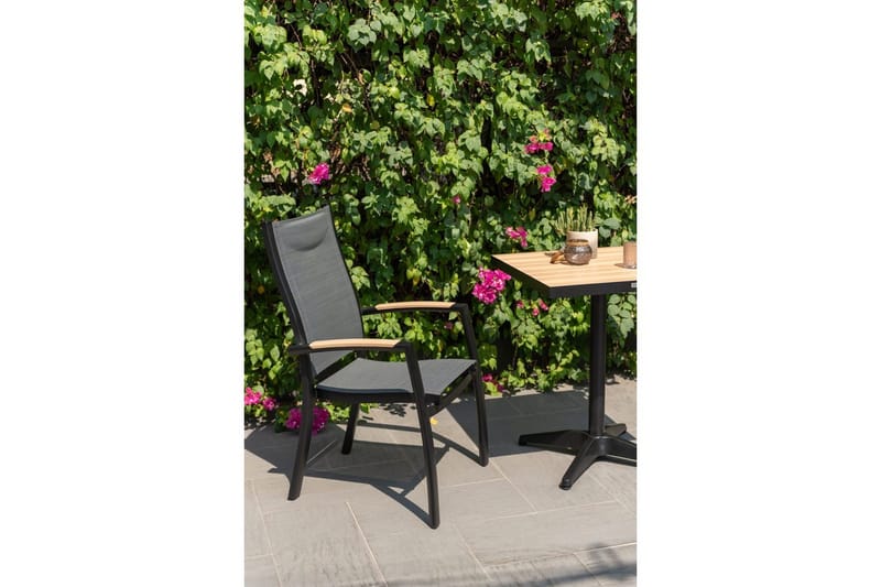 Utomhusmöbelgrupp Lifestyle Garden Panama 2x stapelbarfotölj & bistro bord - Utemöbler - Balkong - Balkongmöbler - Balkonggrupper