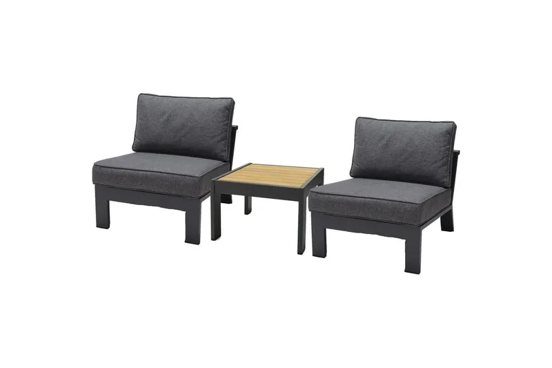 Utomhusmöbelgrupp Lifestyle Garden PALAU 2x sidostol + sidobord 60 cm