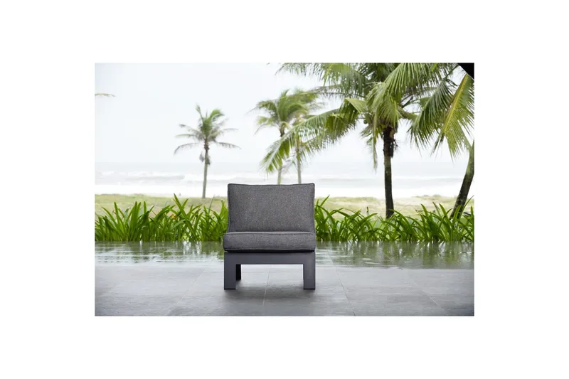 Utomhusmöbelgrupp Lifestyle Garden PALAU 2x sidostol + sidobord 60 cm - Utemöbler - Balkong - Balkongmöbler - Balkonggrupper