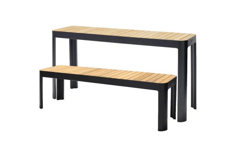 Utomhusmöbelgrupp Lifestyle Garden Portals balcony bord & bänk