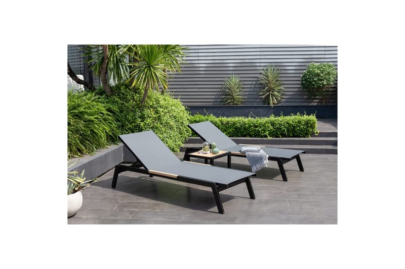 Utomhusmöbelgrupp Lifestyle Garden Panama 2x sunstol & soffbord - Utemöbler - Balkong - Balkongmöbler - Balkonggrupper