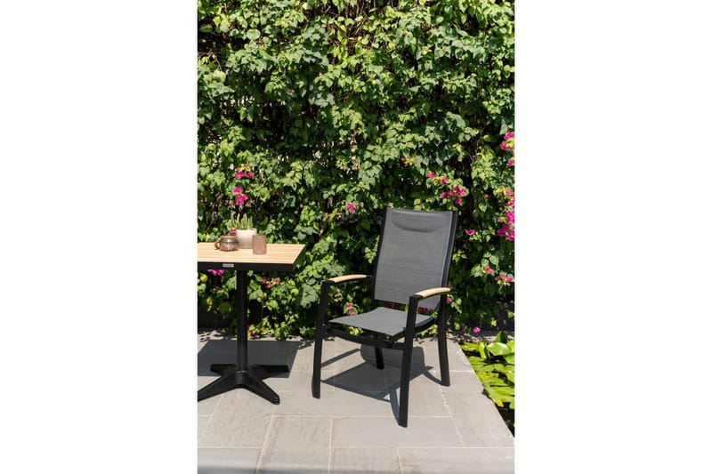 Utomhusmöbelgrupp Lifestyle Garden Panama 2x stapelbarfotölj & bistro bord - Utemöbler - Balkong - Balkongmöbler - Balkonggrupper