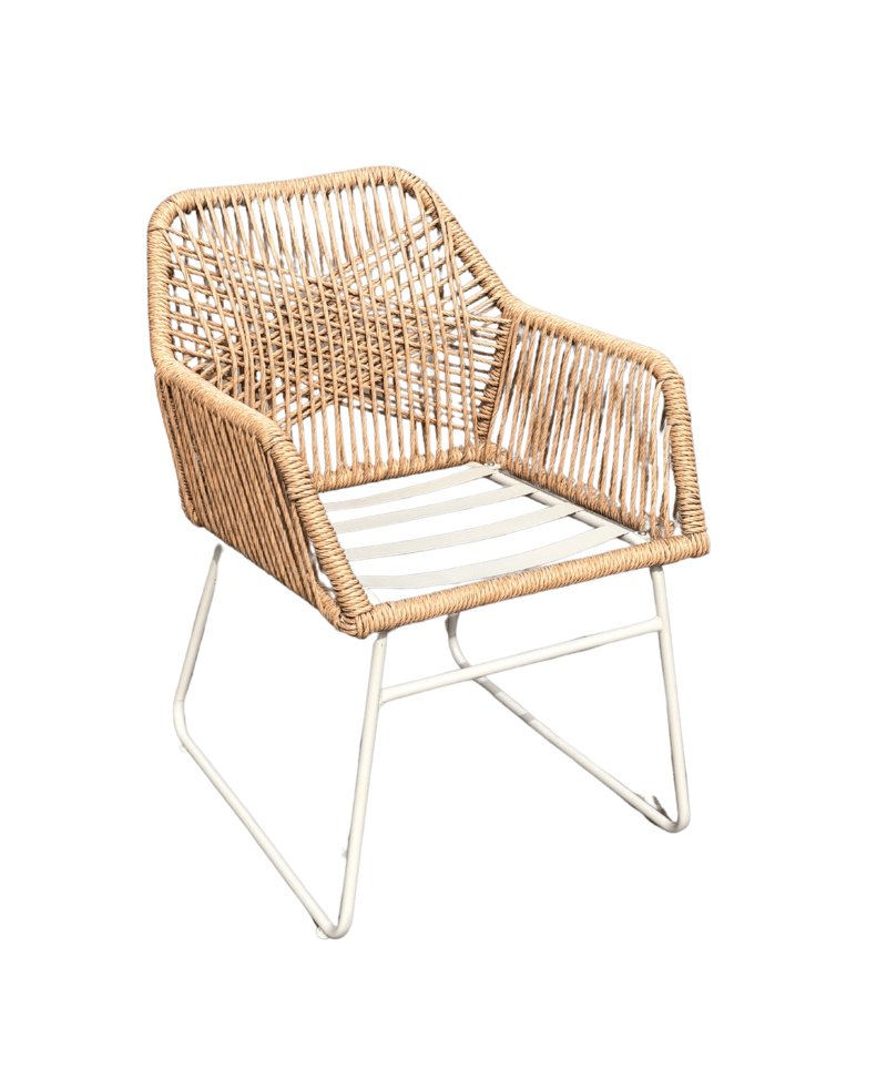 Utomhusmöbelgrupp Palermo bistroset med Seville karmstolar - grå/beige/sand - Utemöbler - Balkong - Balkongmöbler - Balkonggrupper