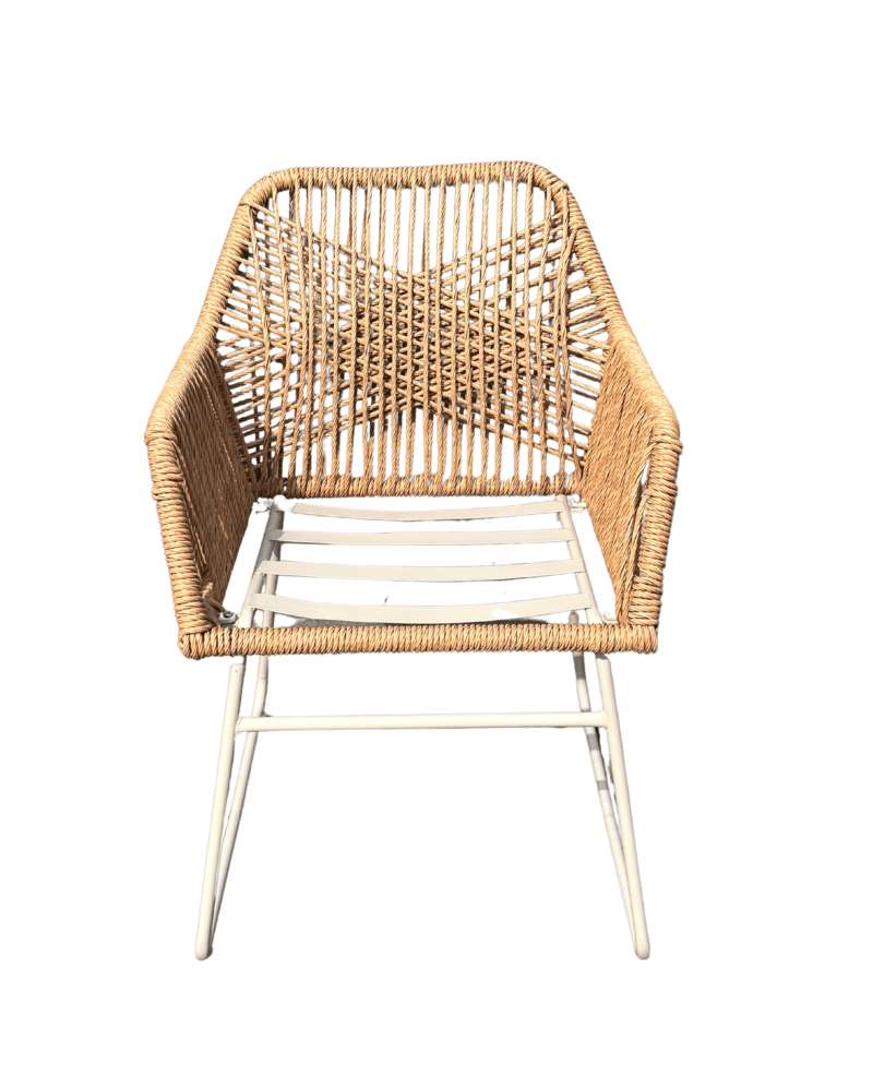 Utomhusmöbelgrupp Palermo bistroset med Seville karmstolar - grå/beige/sand - Utemöbler - Balkong - Balkongmöbler - Balkonggrupper