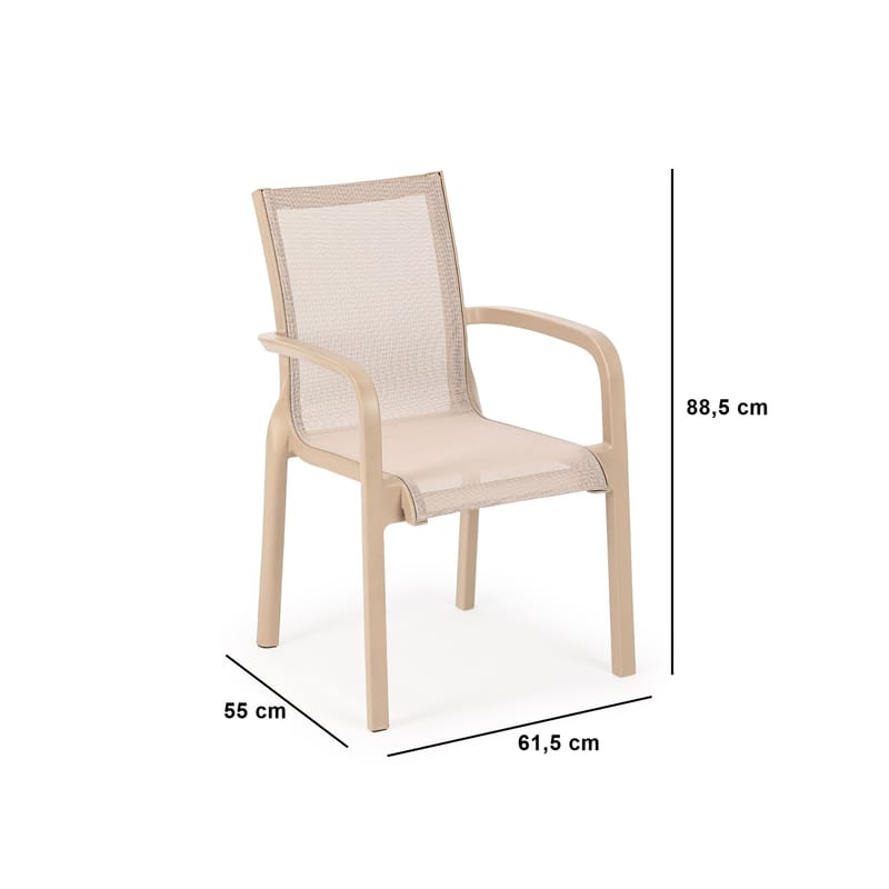 Veylis Stol utomhus - Desert Beige - Utemöbler - Balkong - Balkongmöbler - Balkongstolar